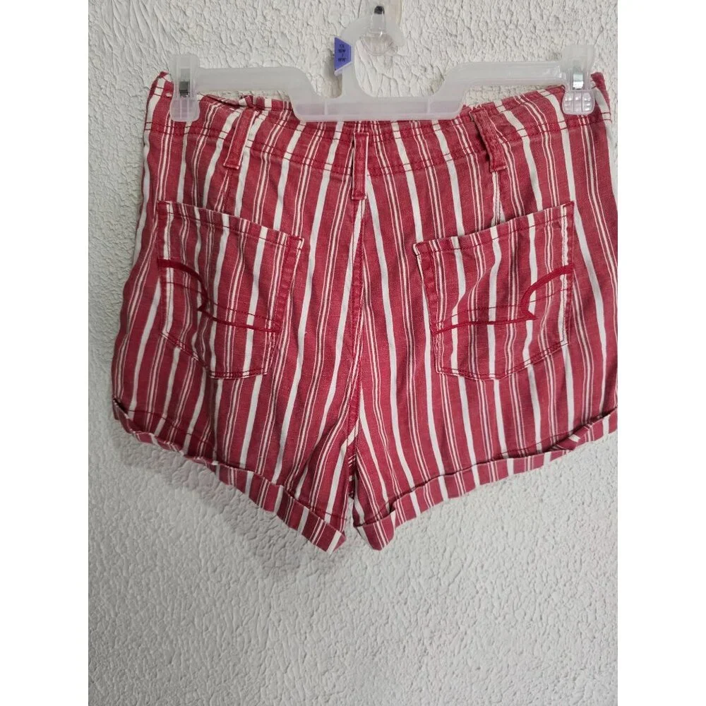American Eagle Striped Tie-Front Womens Shorts‎ Size 18W